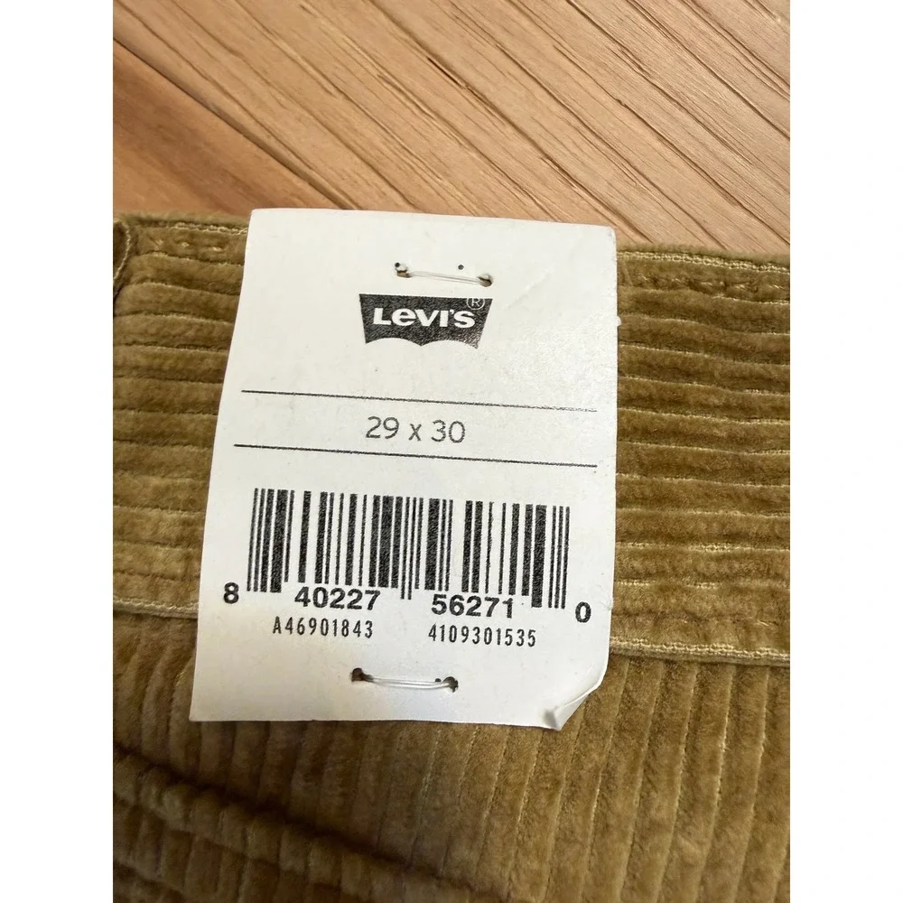 Levi's Corduroy Pants Mens 29x30 Light Brown Straight Leg Original A46901843